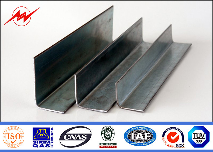 Steel Electrical Power Pole Line Fitting Overhead Cross Arm / Angle Steel Cross Arm