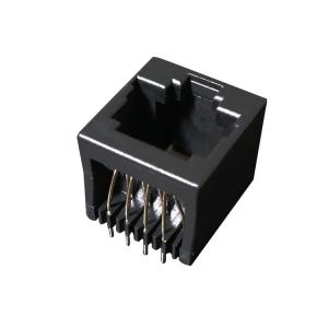 Quality Single Port RJ45 Network Connector 6P2C 180 Degree Rated Current 1.5A wholesale