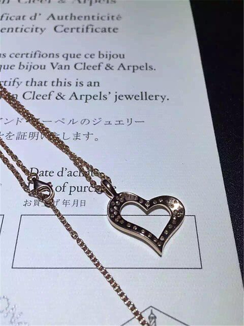 Factory 18k gold jewelry Necklace 18k gold white gold yellow gold rose gold diamond Necklace Necklace Length 42 cm