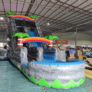 Quality Commercial Grade 8x3m Bounce House Blow Up China Backyard Moonwalk Inflatable Water Slide wholesale