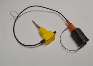 Quality Low Frequency Vertical Geophone 14Hz Waterproof Land Case Steel Spike wholesale