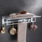 Modern Design Decor Stainless Steel Black Wall Mount Towel Rack Toilet Holder