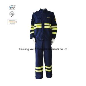 Quality Forest Fire Fighting Navy Blue 320gsm Fire Retardant Suit wholesale