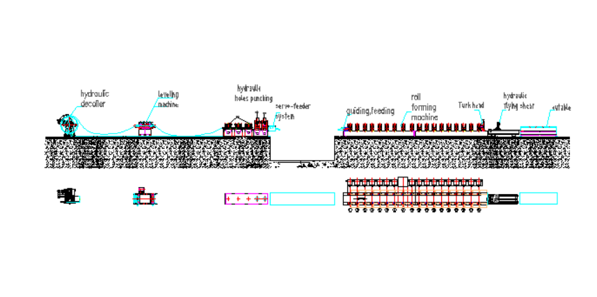 Rolling Shutter Door Frame Forming Machine Steel Chokhat Making Machine