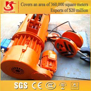 Quality Low headroom compact single speed 5 ton wire rope electric hoist wholesale