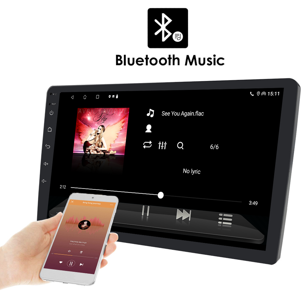 9 Inch Android Car Radio with Steering Wheel Control GPS Navigation and Multimedia Player