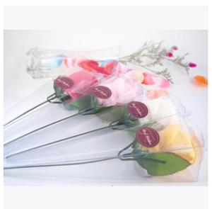 Quality New creative promotion gift product wedding gift rose shape towel wholesale