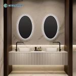 Hotel Bathroom Accessories Round Wall Barber Station Fogless Shower Mirror