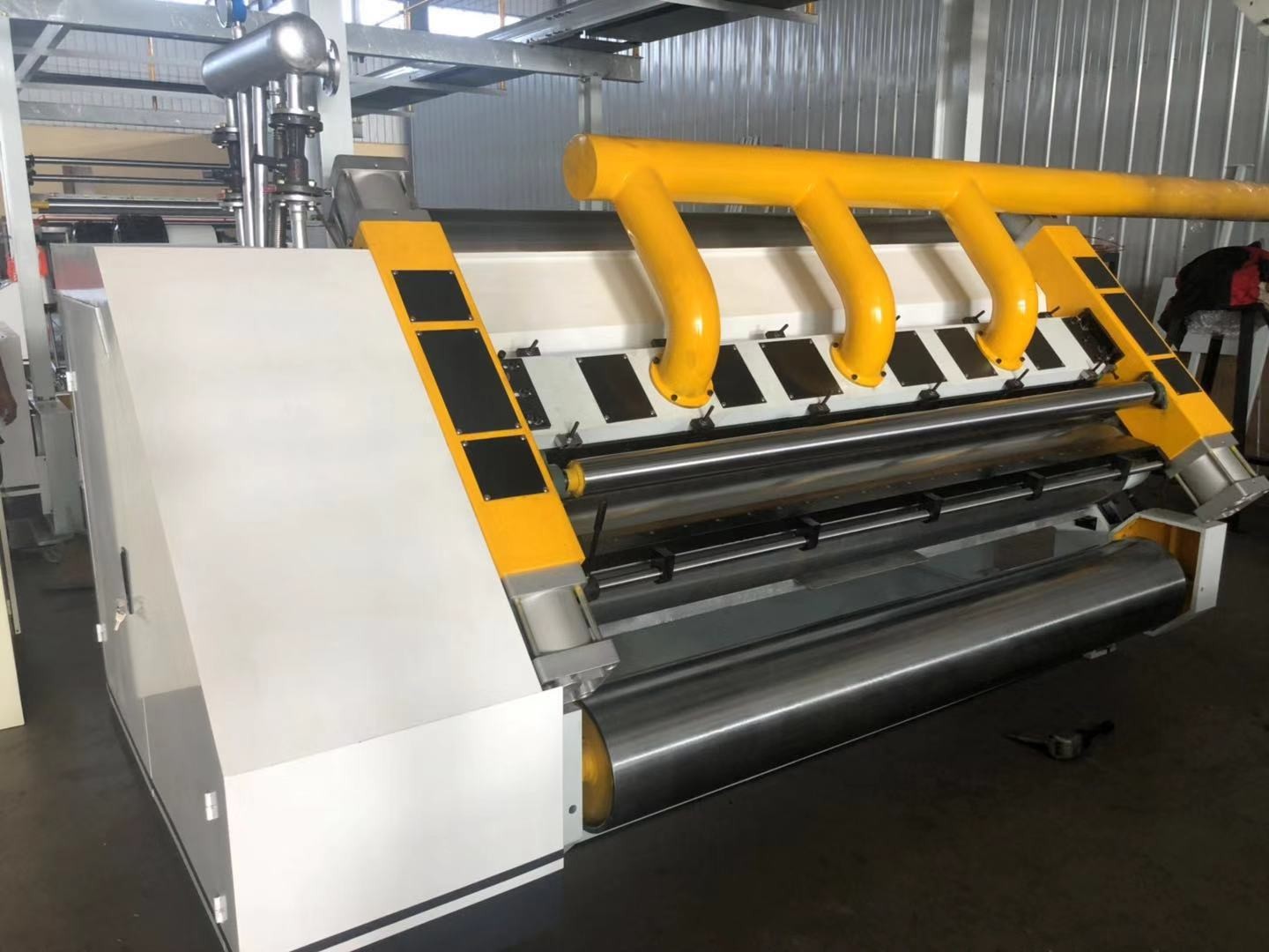 2 Layer Corrugated Cardboard Making Machine Automatic High Speed 150 m/min CE Approved