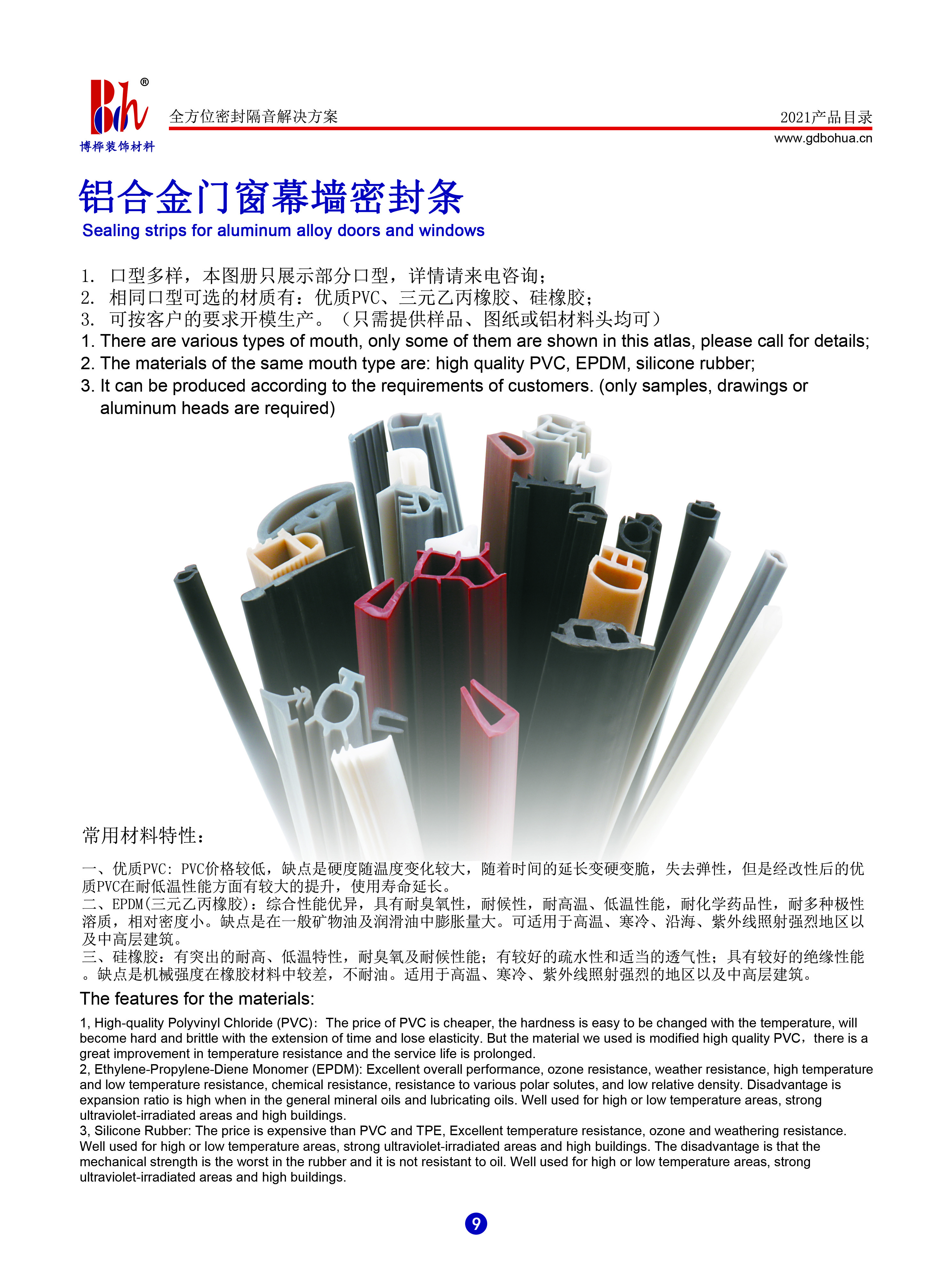 Slot Type OEM Pvc Door Weatherstrip easy to install CE approved
