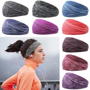 Quality Absorbing Sweat Elastic Yoga Running Headbands Breathable Stretchy wholesale