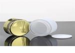 Empty Cosmetic Container Pearl White Glass Lotion Bottles Various Kinds Capacity