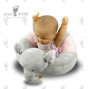 Quality Stuffed Baby Infant Sitting Chair Warm Elephant Plush Animal Seat 53cm wholesale
