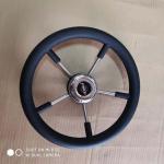 Stainless Steel 316ss Marine Boat Steering Wheels , 13.5 Inches Foam Steering