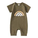 0-24 Months Baby Boys Girls Clothes Jumpsuit Infant Short Sleeve Baby Cotton