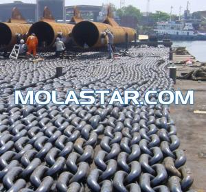 Quality Molastar High Tension Marine Rigging Hardware Studless Link Anchor Chain wholesale