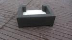 Patio Resin Wicker Pet Bed , UV Resistant PE Rattan Pet Sofa
