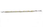 925 Silver Created Yellow Cubic Zirconia Tennis Bracelet (SB1001)
