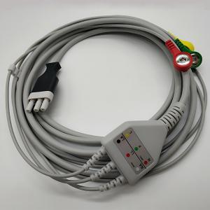 Quality Primedic ECG Trunk Cable , One Piece Ecg Electrode Cable IEC Standard With Snap wholesale