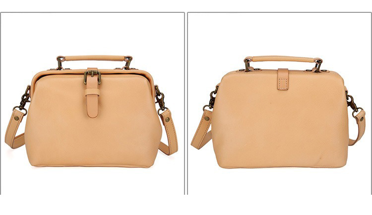 Retro Genuine Leather Top Layer Vegetable Tanned Cowhide Sen Series Ins Crossbody Bag