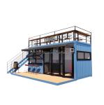 EU 20ft Food Stall Second Floor Container Coffee Shop Constructed with