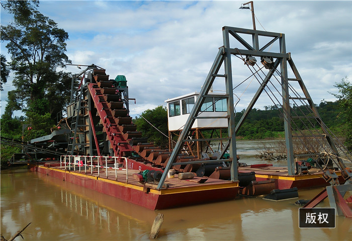 250m3/H Bucket Chain Dredger Pump And Hydraulic Bucket CSD Dredger