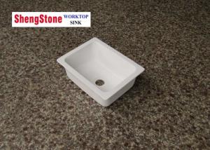 Quality Professional White Epoxy Resin Sink Lab Fittings Heat Resistance 356*254*152 Mm wholesale