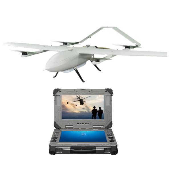 3200m Flight Altitude Fixed Wing Military UAV Drones 30X Zoom Auto Tracking