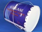 20L Grease Tinplate Pail Metal Bucket With Flower Lids