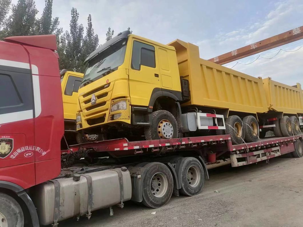 Sinotruck HOWO 6*4 Yellow Dump Truck Secondhand Truck 10tires
