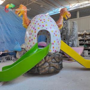 Quality Dinosaur Egg Slide Fiberglass Playground Equipment For Kids Amusement Park wholesale