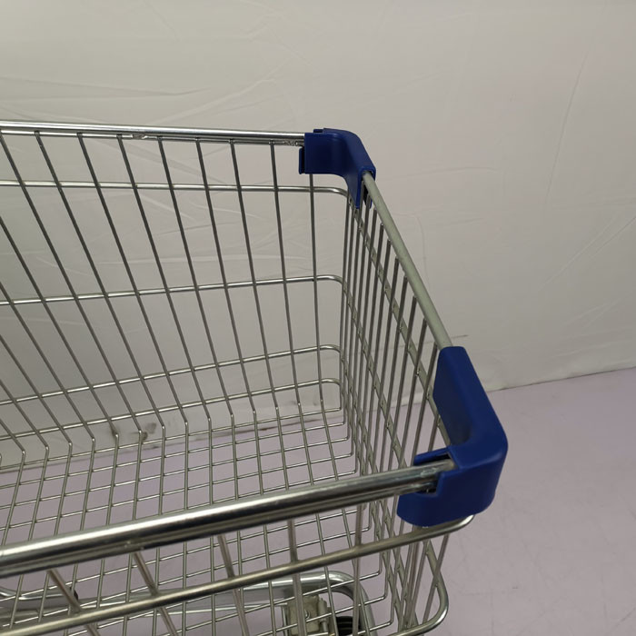 125L Regular Size Supermarket Metal Trolley Powder Coating Warehouse Shopping Trolley