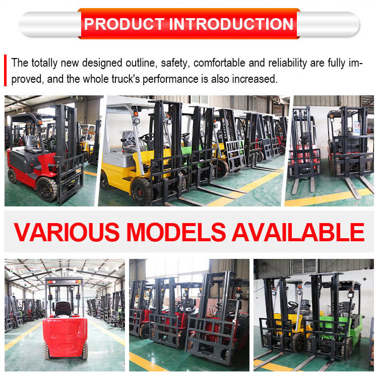 Electric Forklift Truck 1ton 2.5ton 2ton 3ton Capacity Fork Lift Truck
