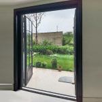 OEM ODM Ventilating Storm Door Aluminum Screen Door Black
