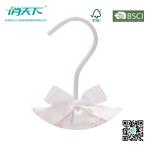 Betterall White Color Satin Hanger with Cute Bowknot