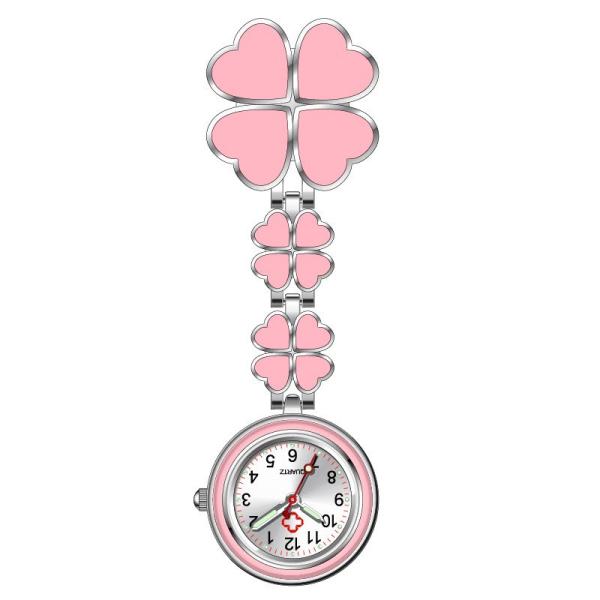 Four Leaf Clover Nurse Watch Fob Pocket Doctor Watch Hanging Hospital Gift