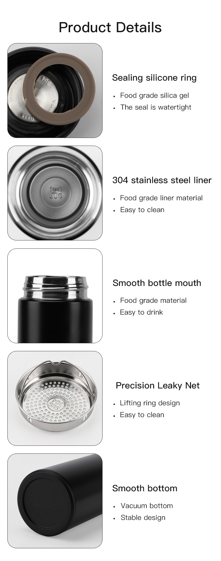 2022 Custom Color Stainless Steel Vacuum Insulated Smart Water Bottle LED Temperature Display Water Flasks
