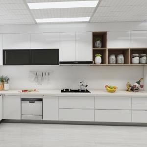 Quality Carcass Plywood / Modern Kitchen Cabinet with Countertops and Accessories wholesale