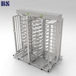 Security Flexible Electronic Turnstile Gates , Acrylic Arm Rotating Security