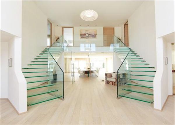 Prima Building Floating Steps Staircase Laminated Glass Steps Floating Straight