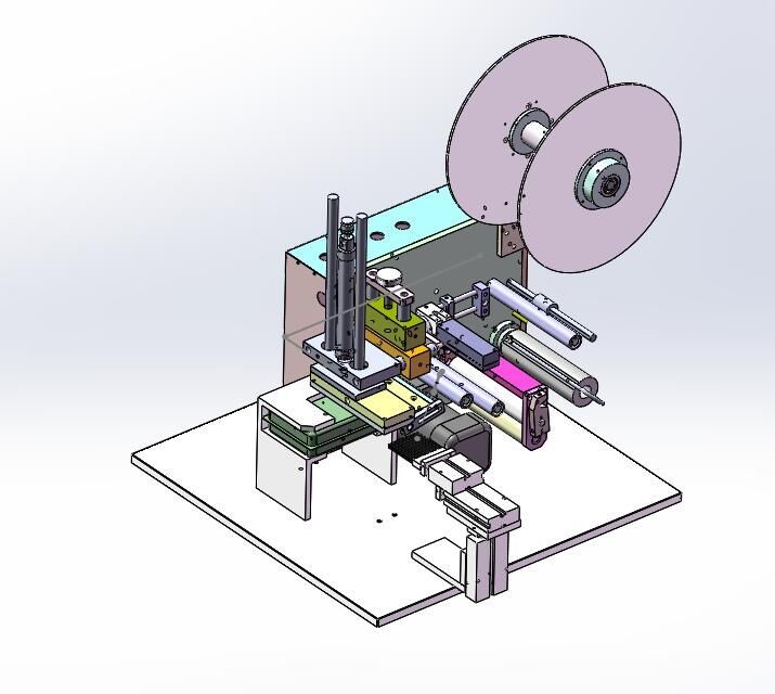 Flat Tabletop Cryo Vial Labeling Machine Semi Automatic Tube Labeler For Carton Bottle