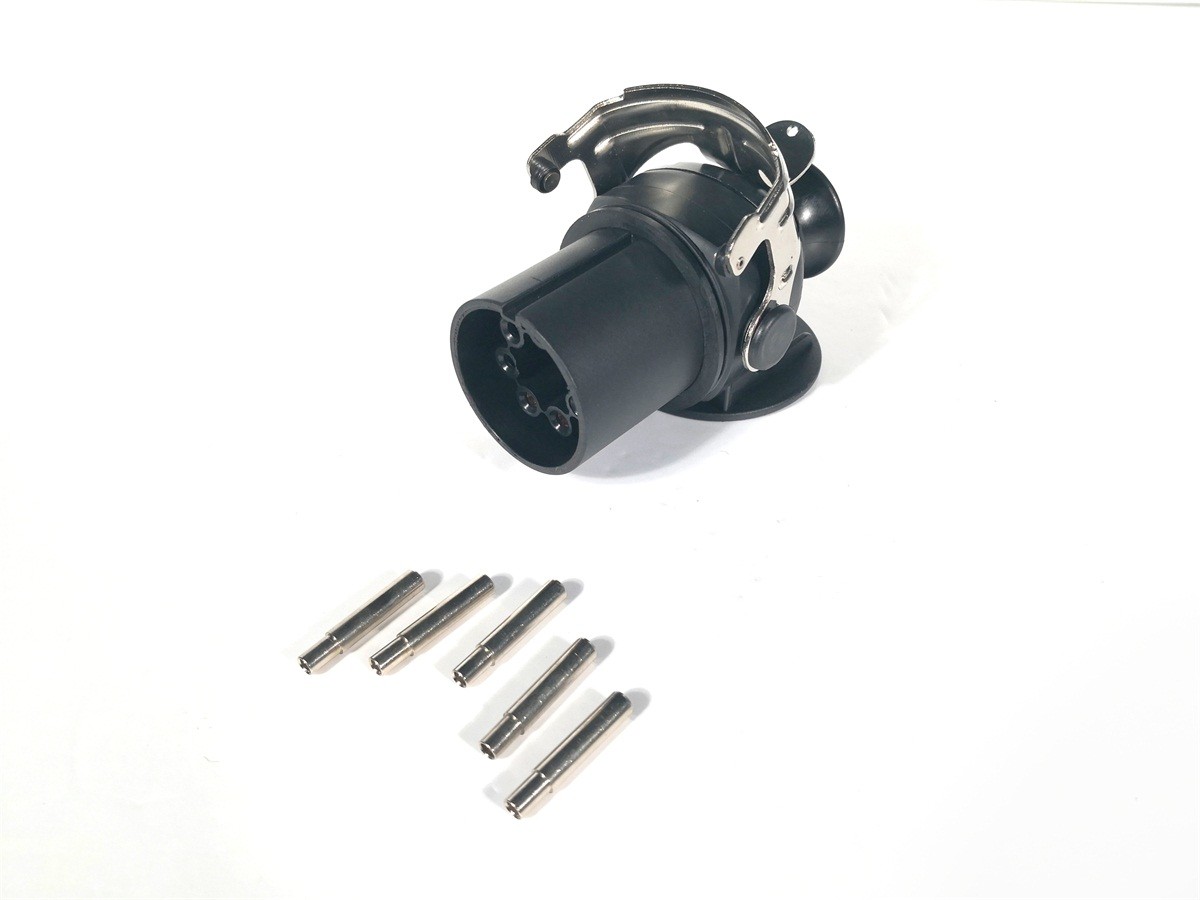 24v 5 Pole ABS European Trailer Plug Light Weight OEM Standard Size 24V