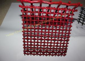 Quality Red 72A Manganese Steel Crusher Mining Wire Screen Mesh wholesale