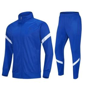 Quality Custom Soccer Tracksuit Jacket Sport Training Tracksuit Quick Dry Men 2 Piece Set Football Jacket wholesale