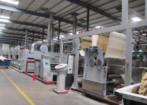 Quality Thermal Oil Heated Hot Air Stenter Machine Open Width Entry Horizontal Rail wholesale