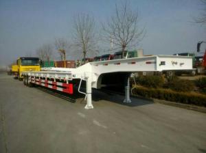 Quality Low loader semi trailer loy boy trailer 3 axle 60T wholesale