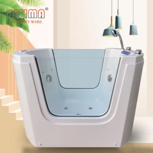Quality Transparent Acrylic Baby Spa Bathtub Outdoor Hydro Massage 1220x850mm wholesale