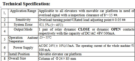 EWD-H-P1 elavator load sensor, elevator load cell