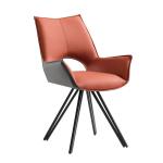 PU Leather Hotel Dining Chair Modern Leisure Durability Native Sponge