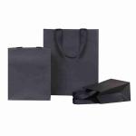 350gsm Cardboard Thank You Bulk Black Paper Bags Medium White Gift Bags for